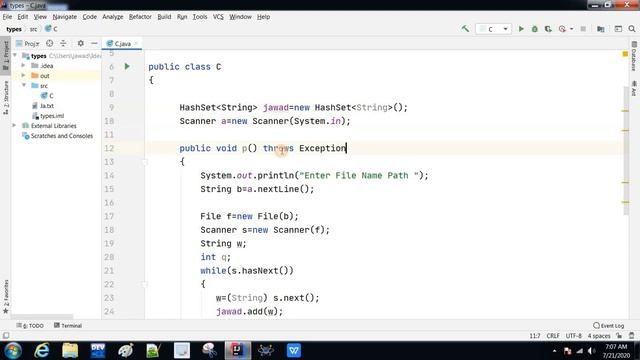 Find Unique and repeated word in text txt file java || Using HashSet Urdu/Hindi (Jawad Aslam) смотреть онлайн