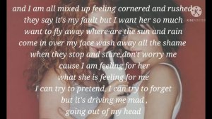 All the things she said- lyrics "mother looking at me...