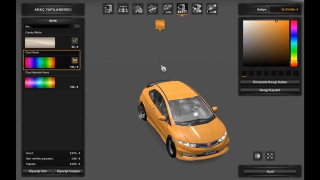 ETS 2 MOD SERİSİ#1 HONDA CİVİC TYPE R MODU смотреть онлайн