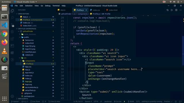 Github Profile finder With React Hooks смотреть онлайн