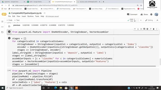 ML pipeline implementation with categorical features complete project in PySpark. смотреть онлайн