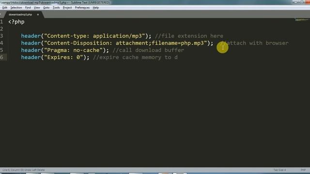 how to download mp3 file in php | simple way to download mp3 in php | php tutorial смотреть онлайн