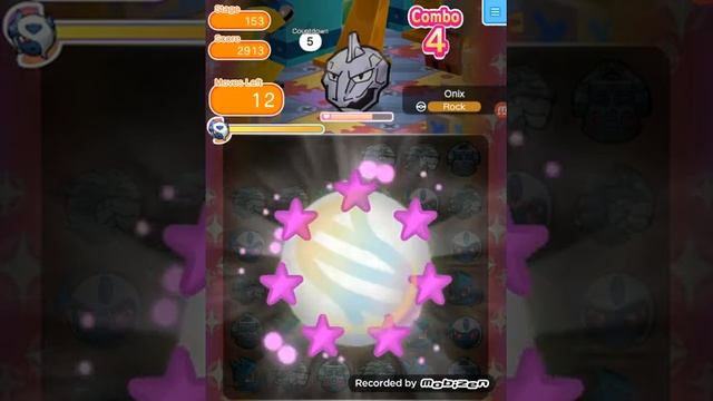 Pokémon Shuffle Stage 153 Onix | S-rank itemless смотреть онлайн
