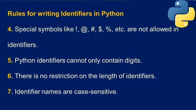 Identifier in Python смотреть онлайн