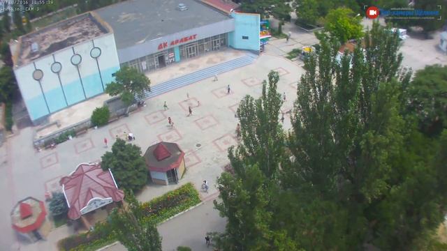 Центр Щёлкино, 10.07.2016 - time-lapse с камеры 3 смотреть онлайн