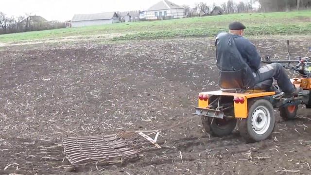 дизельный мотоблок карвер боронование