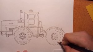 Как нарисовать трактор К700 Кировец