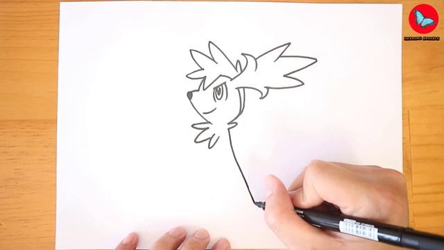 How To Draw Sky Shaymin Pokemon | Drawing Animals смотреть онлайн