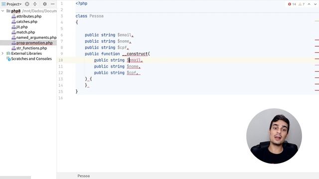PHP 8 Constructor Property Promotion - Promoção de propriedades no construtor | Dias de Dev смотреть онлайн