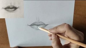Как нарисовать губы карандашом. Мастер-класс // Short pencil drawing tutorial:lips