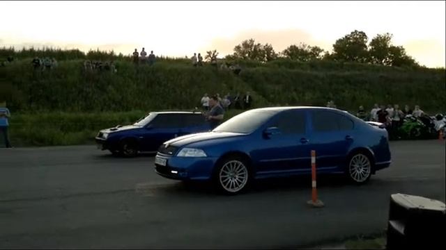 АдреналинДраг 05.2014 - Ваз 2108 Turbo - Skoda Octavia 2.0T смотреть онлайн