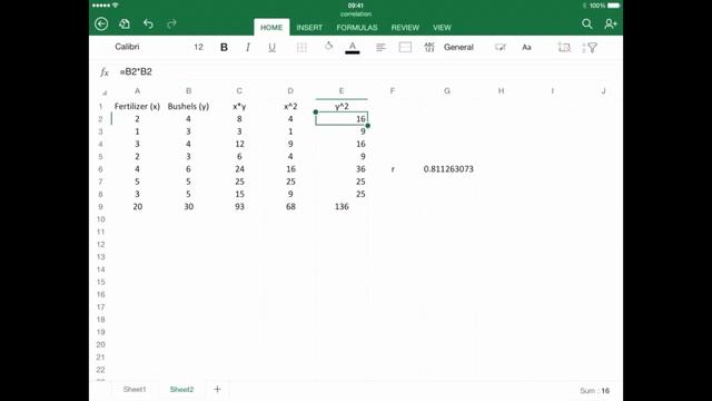 iPad Excel to Calculate the Correlation Coefficient смотреть онлайн