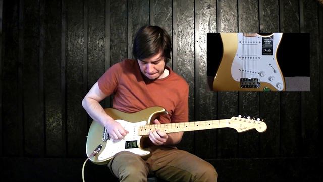 Fender American Original 50s Stratocaster Aztec gold смотреть онлайн