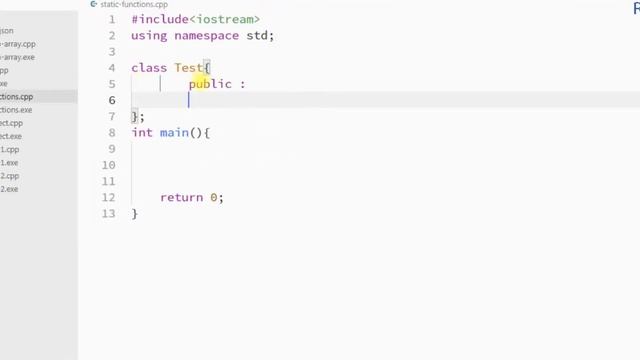 #74 Static Member Function in C++ | C++ Programming смотреть онлайн