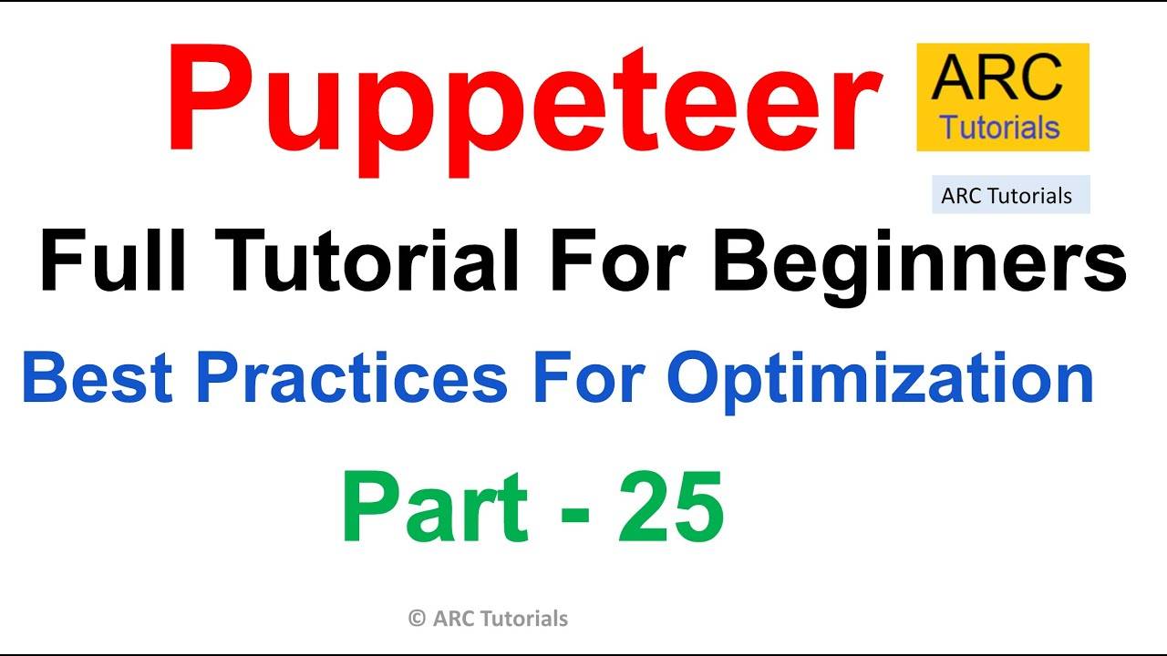 Урок №25 Puppeteer | Лучшие практики использования смотреть онлайн