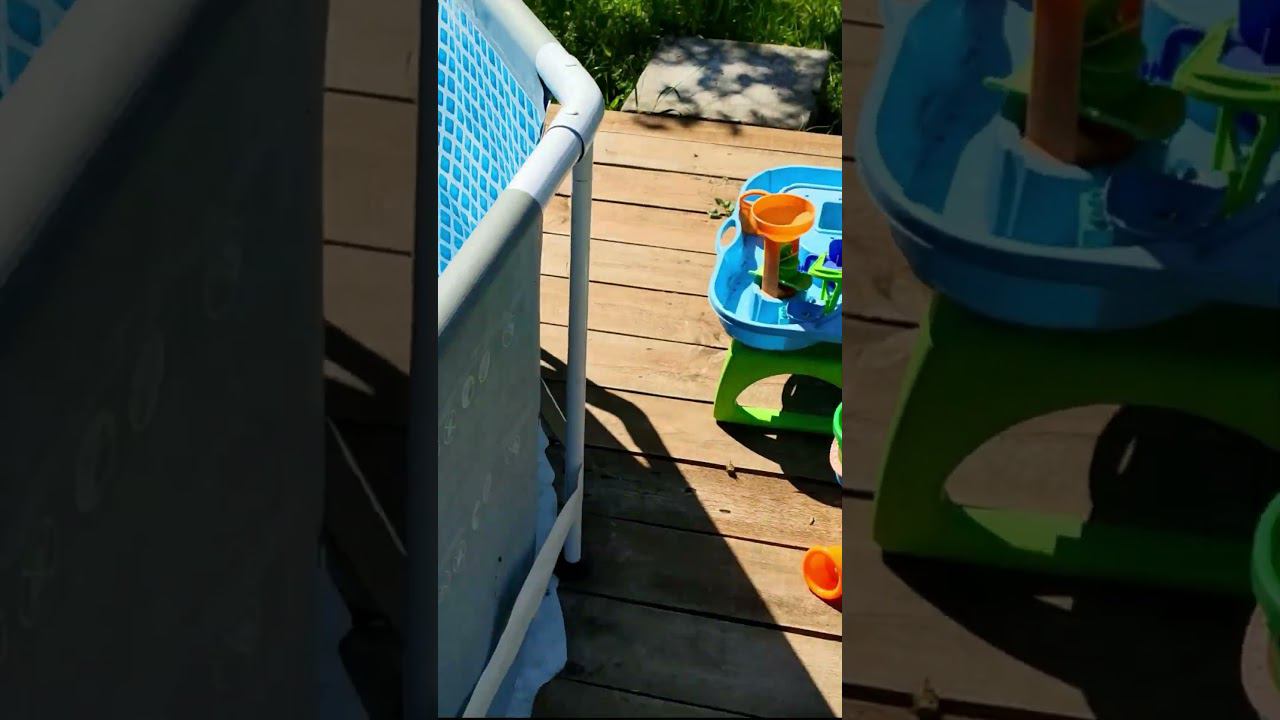 Бассейн после зимы на даче на подиуме, зимовка бассейна смотреть онлайн