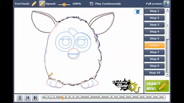 How to draw a Furby смотреть онлайн