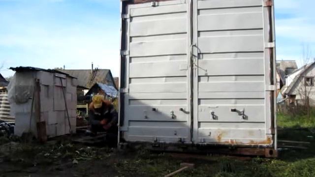 Как без крана, передвинуть контейнер 20 тонник смотреть онлайн
