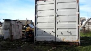 Как без крана,  передвинуть контейнер 20 тонник