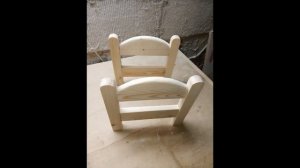 Кроватка для куклы из дерева своими руками , Как сделать кукольную кроватку. Doll bed
