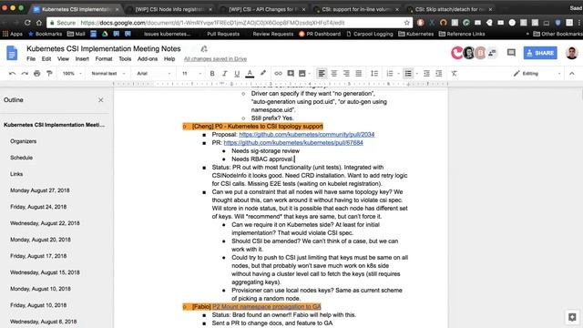 Kubernetes SIG Storage - CSI Implementation Workgroup 20180827 смотреть онлайн
