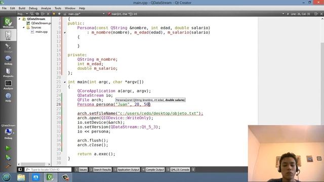 Tutorial Qt Creator - QDataStream смотреть онлайн