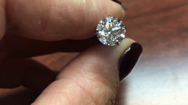 1.60ct Round Brilliant F color SI 1 clarity смотреть онлайн