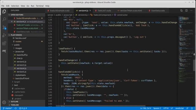 React Task List with Slinky Part 1 (Play using Scala) смотреть онлайн