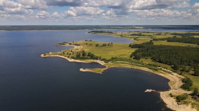 озеро Увильды и Аргазинское водохранилище. Вид с дрона.