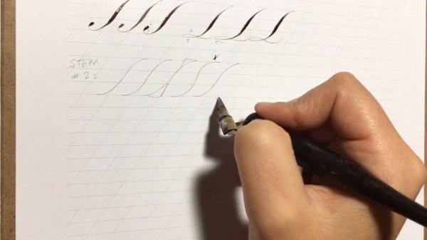 Copperplate Majuscules Part 1: Capital Stems