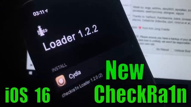 Full Jailbreak IOS 16 - 15 CheckRa1n IOS 16.1.2 All