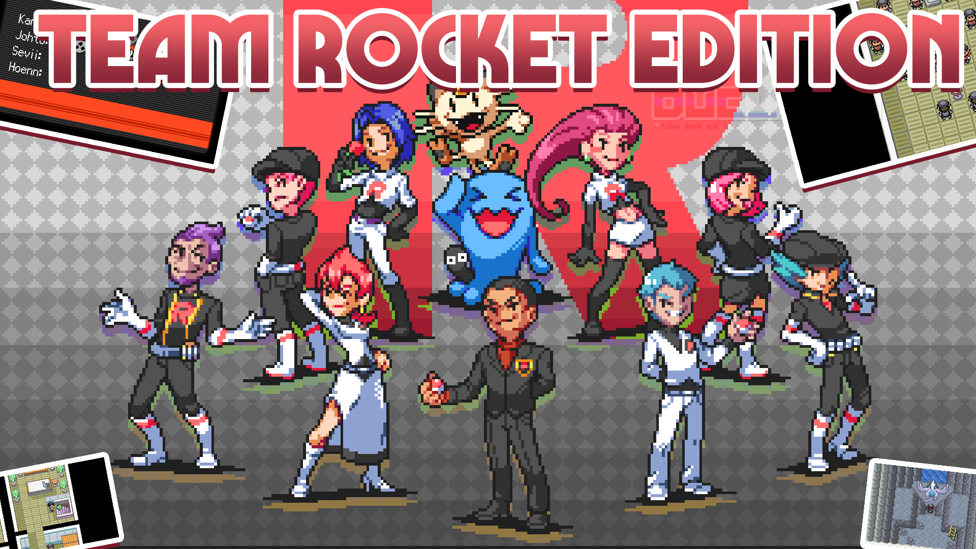 Pokemon Team Rocket Edition — английский взлом GBA ROM. Вы играете за Team Rocket, 4 региона + DLC в смотреть онлайн