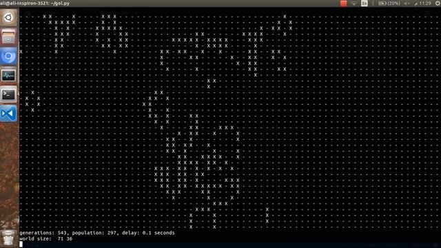 Conway's Game of Life implementation in python with infinite world and other features смотреть онлайн