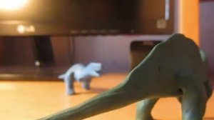 Коритозавр VS. Альбертозавр | Claymation | Анимация Пластилин