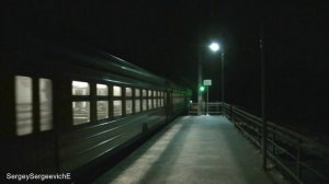 Электропоезд ЭД4М-0034 платформа Сушкинская