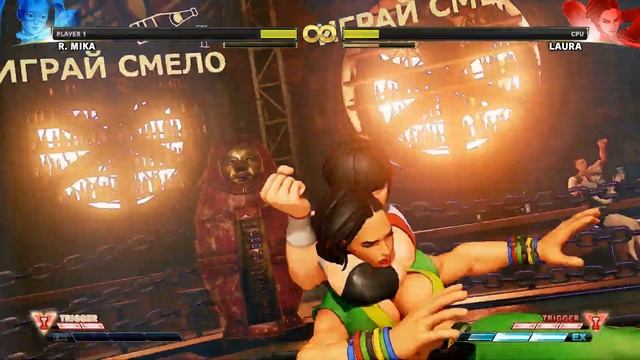Street Fighter 5 - R. Mika Story mode (FULL STORY, MINIMAL FIGHTING SCENE) PC 1080p смотреть онлайн