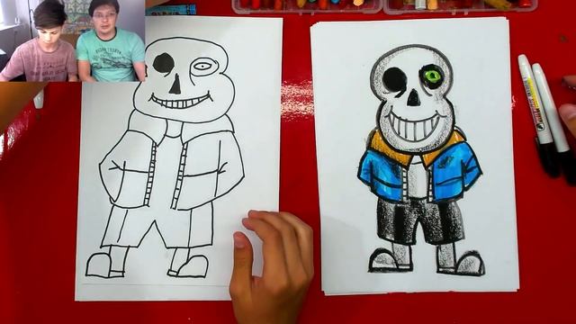 Как нарисовать САНСА из Undertale смотреть онлайн