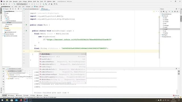 Getting Ethereum balance using Web3j and Java! смотреть онлайн