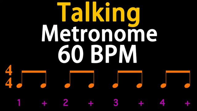 60BPM Talking Metronome (Eighth Note) 人聲節拍器 смотреть онлайн
