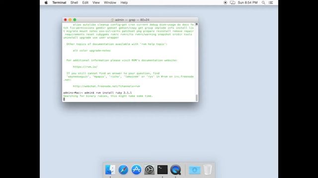 MAC.02 - Install RVM + Ruby смотреть онлайн