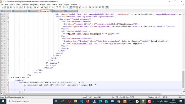 App Klinik Dengan Flask, Bootstrap & MySQL 4 - Menu & CRUD AJAX смотреть онлайн