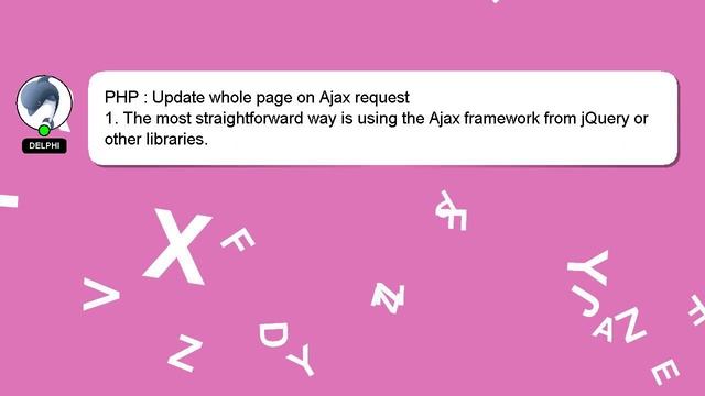PHP : Update whole page on Ajax request смотреть онлайн
