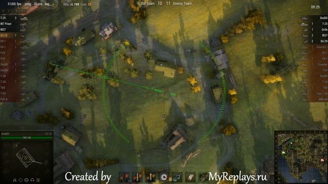 WOT: Fjords - SU-26 - 5 frags - смотреть онлайн
