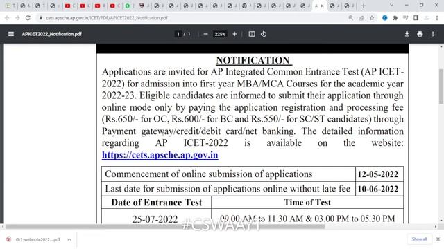 AP ICET 2022 ONLINE APPLICATION START DATE | AP ICET 2022 смотреть онлайн
