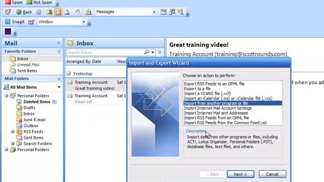 Importing And Exporting Outlook Contacts.mp4