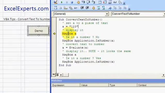 ExcelExperts.com - VBA Tutorial - Convert Text To Number смотреть онлайн