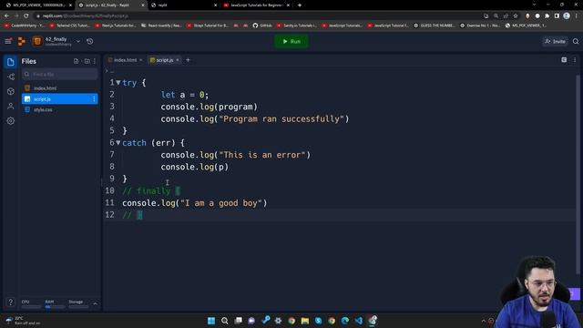 The Finally Clause | JavaScript Tutorial in Hindi #62 смотреть онлайн