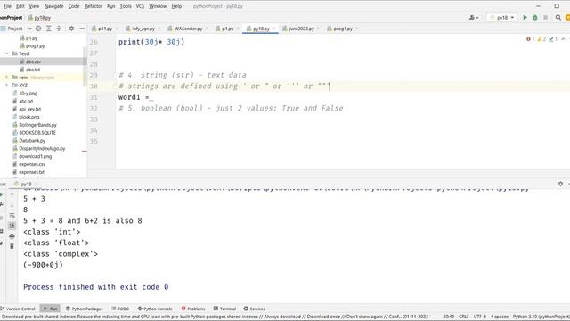 DAY 2 Python tutorial: basic data types, f string introduction смотреть онлайн