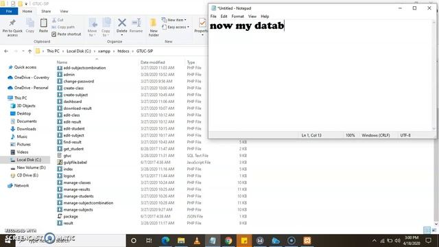 How to run php project with database on xampp and phpmyadmin смотреть онлайн