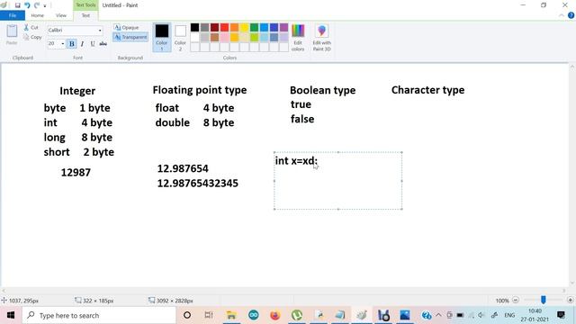 Java class 5 Types of data types and how much they store смотреть онлайн
